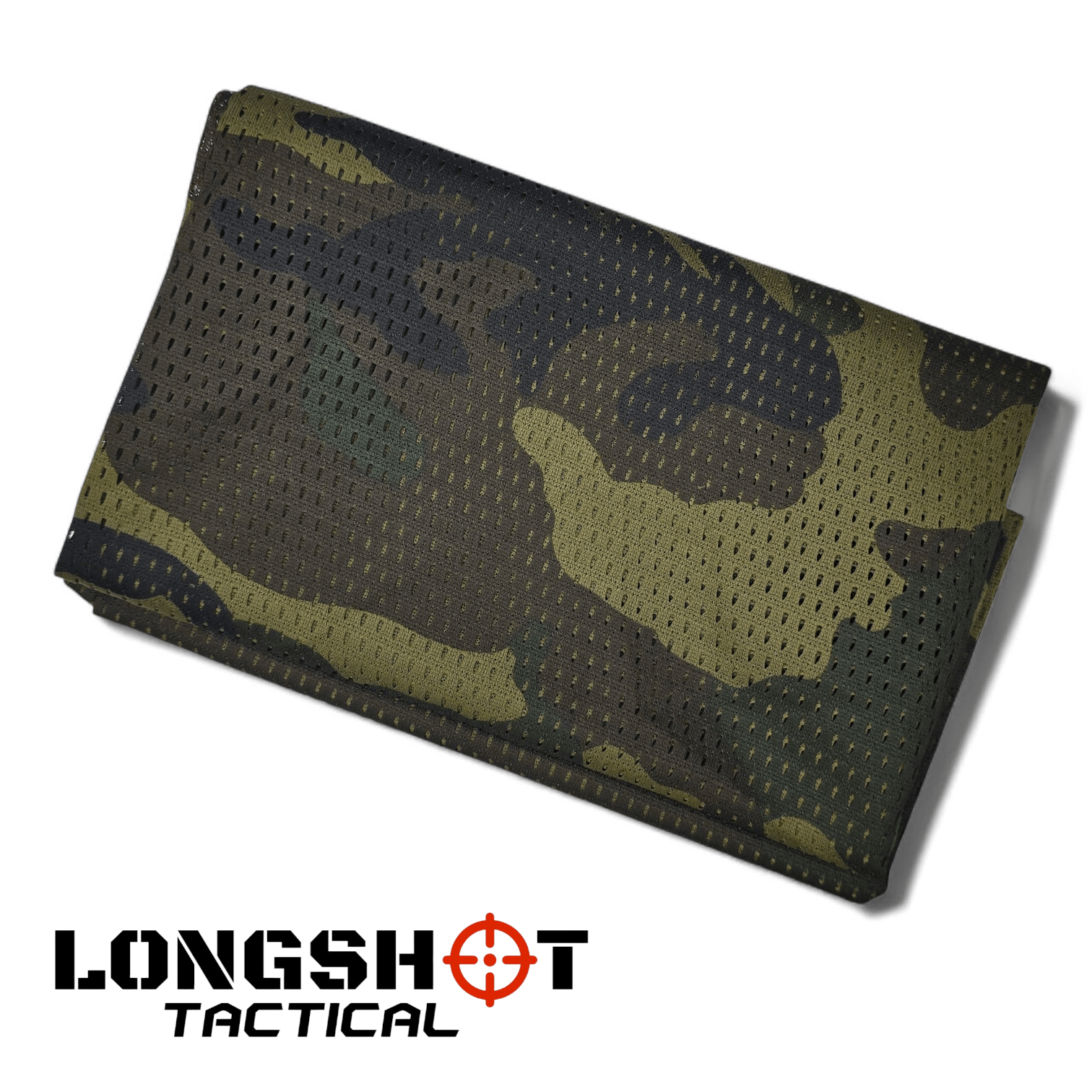 Camo Mesh Scrim Tactical Neck Scarf - Lightweight Various Styles - Longshot Tactical