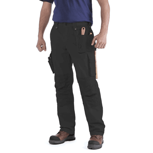 Carhartt 100233 Multi Pocket Ripstop Pant Work Trouser BLACK Waist 42" / Leg 28" - Longshot Tactical