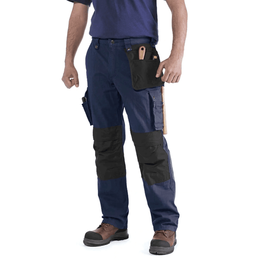 Carhartt 100233 Multi Pocket Ripstop Pant Work Trouser Navy, 40" Waist 30" Leg - Longshot Tactical