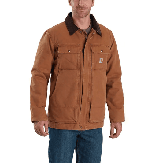 Carhartt 103283 Full Swing Relaxed Fit Washed Duck Insulated Traditional Coat - Longshot Tactical