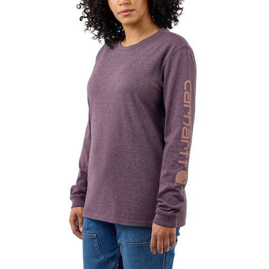Carhartt 103401 Womens Loose Fit Heavyweight Long Sleeve Graphic T-Shirt - Longshot Tactical