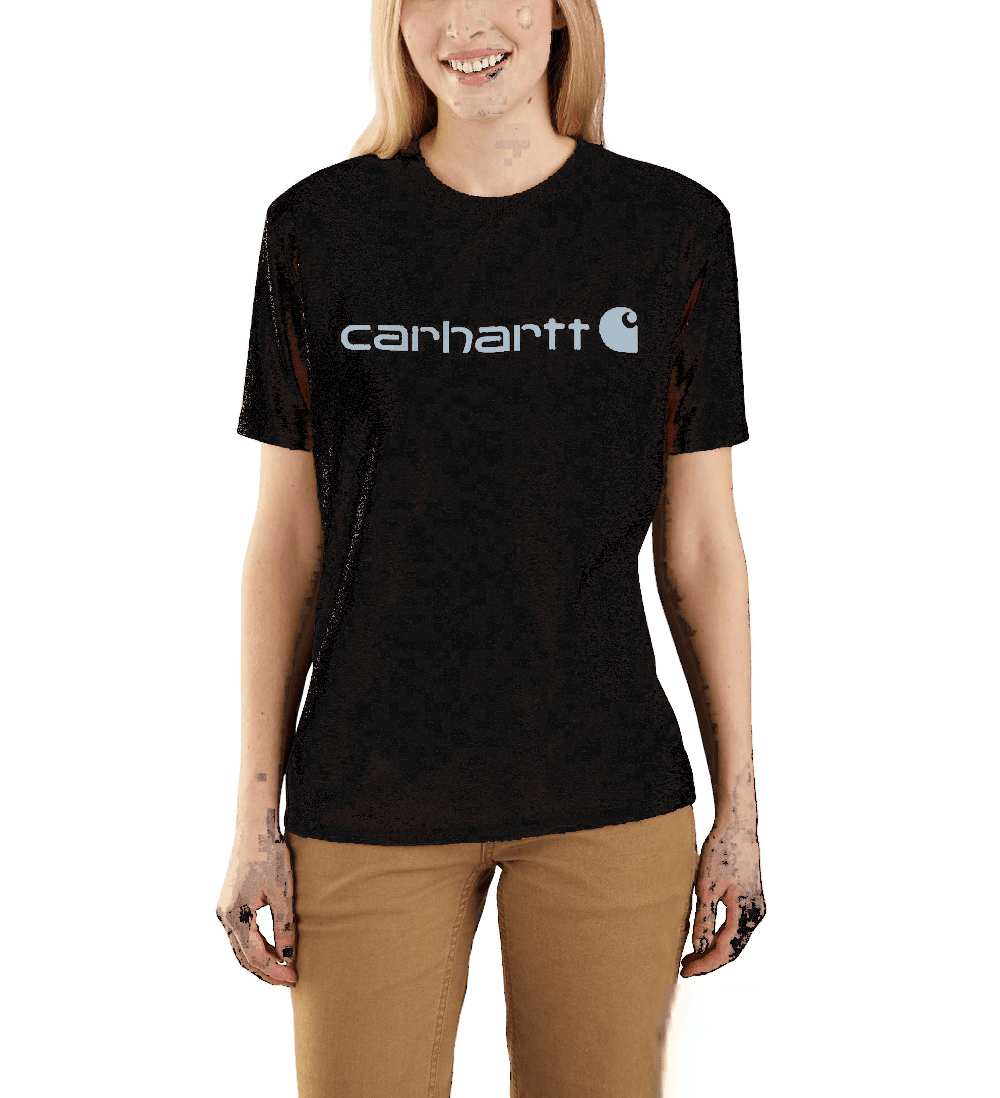 Carhartt 103592 Womens Loose Fit Heavyweight Short Sleeve Logo Graphic T-Shirt - Longshot Tactical