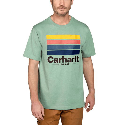 Carhartt 105910 Relaxed Fit Heavyweight Short Sleeve Line Graphic T-shirt - Longshot Tactical