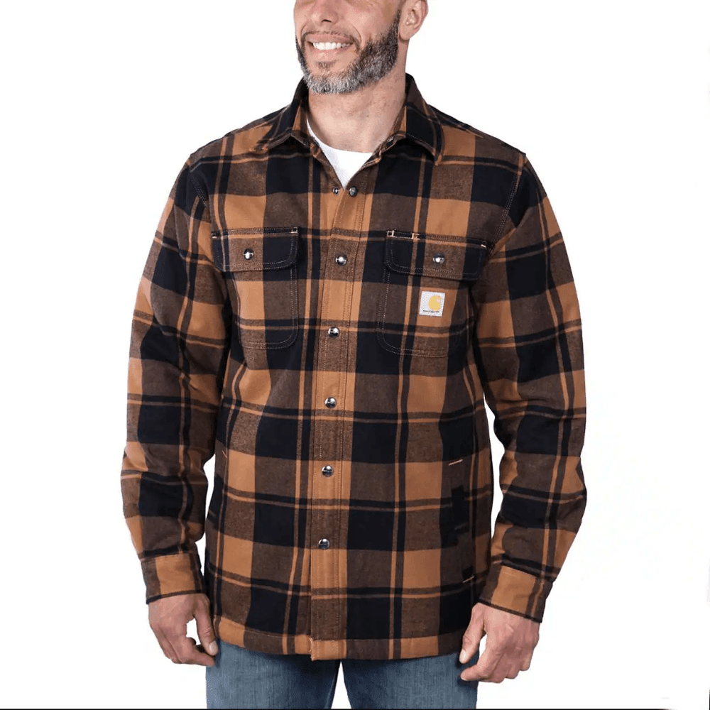 Carhartt 105939 Relaxed Fit Heavyweight Flannel Sherpa - Lined Shirt Jac - Longshot Tactical