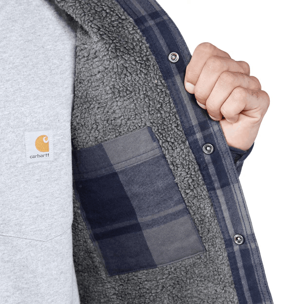 Carhartt 105939 Relaxed Fit Heavyweight Flannel Sherpa - Lined Shirt Jac - Longshot Tactical