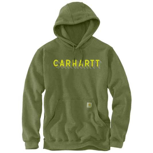 Carhartt 105944 Rain Defender Loose Fit Midweight Logo Graphic Hooded Sweatshirt - Longshot Tactical