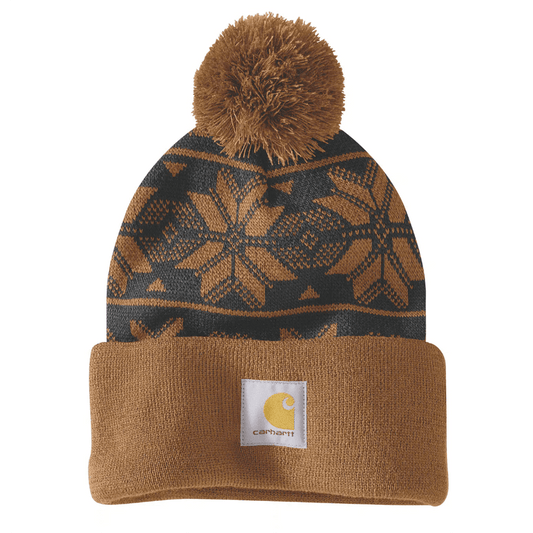 Carhartt 106647 Knit Pom Jacquard Beanie - Longshot Tactical