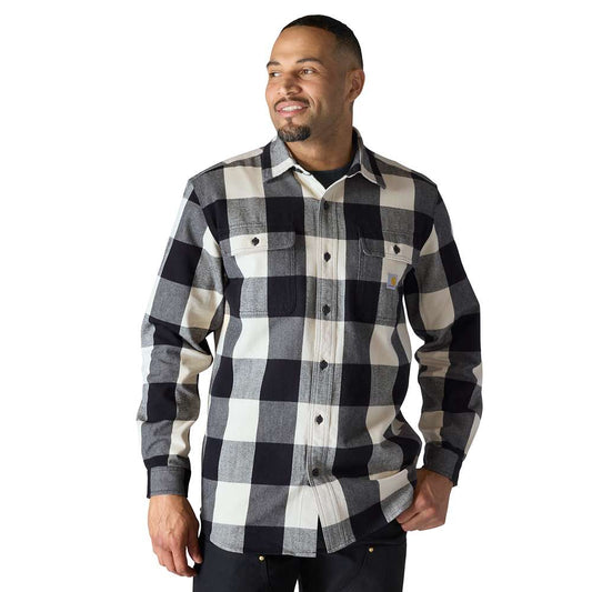 Carhartt 107013 Loose Fit Heavyweight Flannel Long - Sleeve Plaid Shirt - Longshot Tactical
