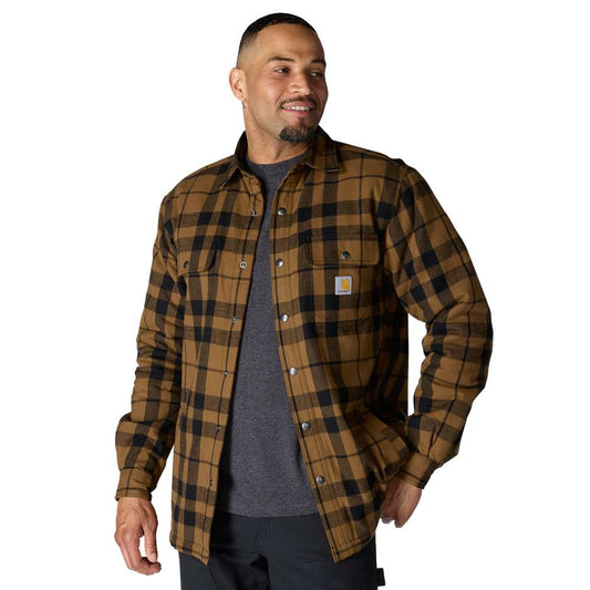 Carhartt 107017 Relaxed Fit Flannel Sherpa - Lined Shirt Jac - Longshot Tactical