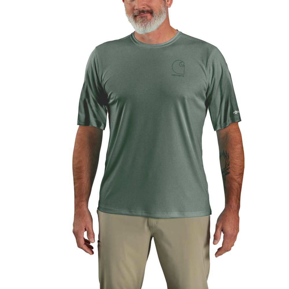 Carhartt 107182 Force Sun Defender Lightweight Short - Sleeve Logo Graphic T-Shirt - Longshot Tactical