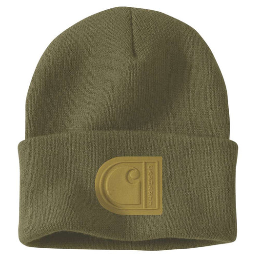 Carhartt 107190 Knit Cuffed C Patch Beanie - Longshot Tactical