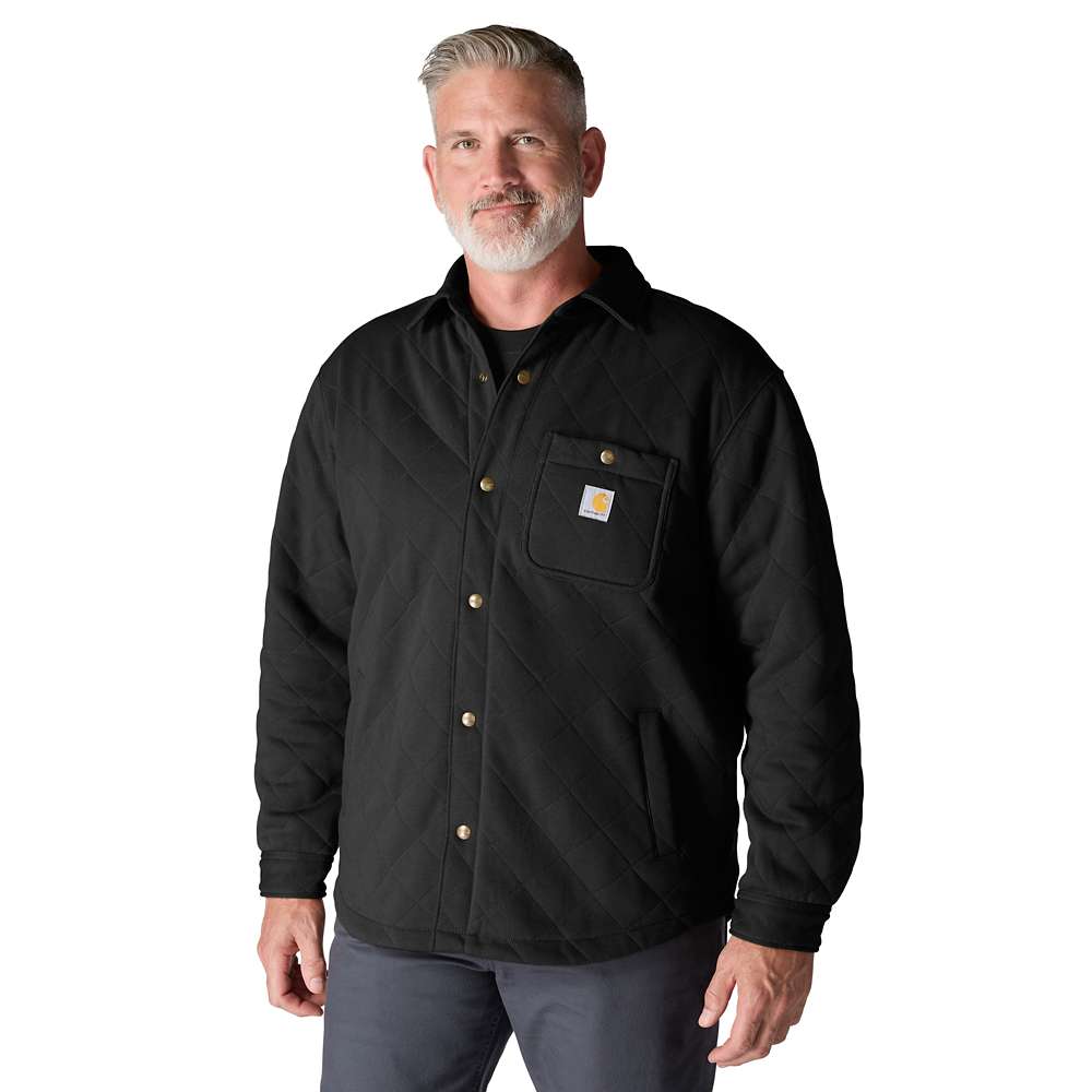 Carhartt 107270 Rain Defender Loose Fit Heavyweight Quilted Snap Front Shirt Jac - Longshot Tactical