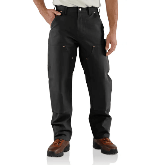 Carhartt B01 Loose Fit Firm Duck Double - Front Utility Work Pant Black Waist 36, Leg 34 - Longshot Tactical