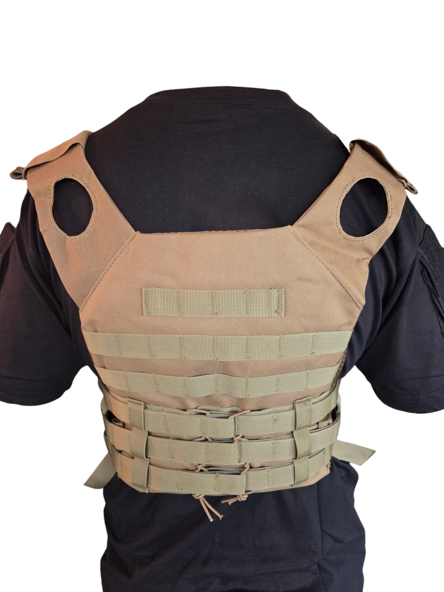 Coyote Tan Chest Rig Plate Carrier Vest - Longshot Tactical