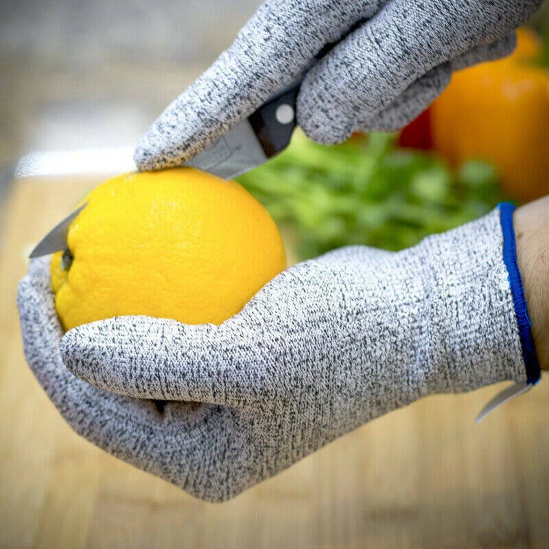 Cut/slash Resistant Safety Gloves with infused Stainless Steel Wire Mesh - Longshot Tactical