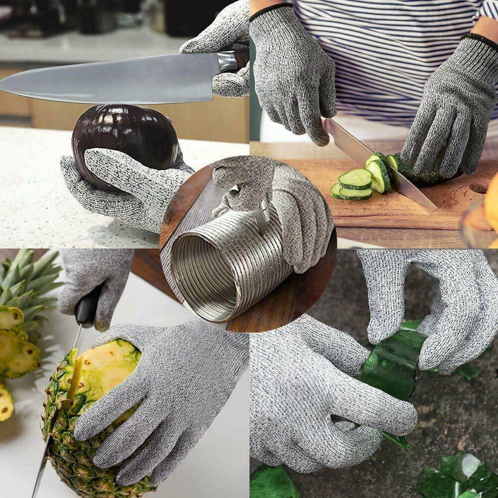 Cut/slash Resistant Safety Gloves with infused Stainless Steel Wire Mesh - Longshot Tactical