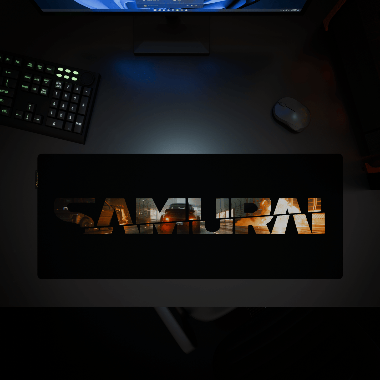 Cyberpunk® 2077 Desk Mat - Johnny Silverhand's Porsche - Longshot Tactical