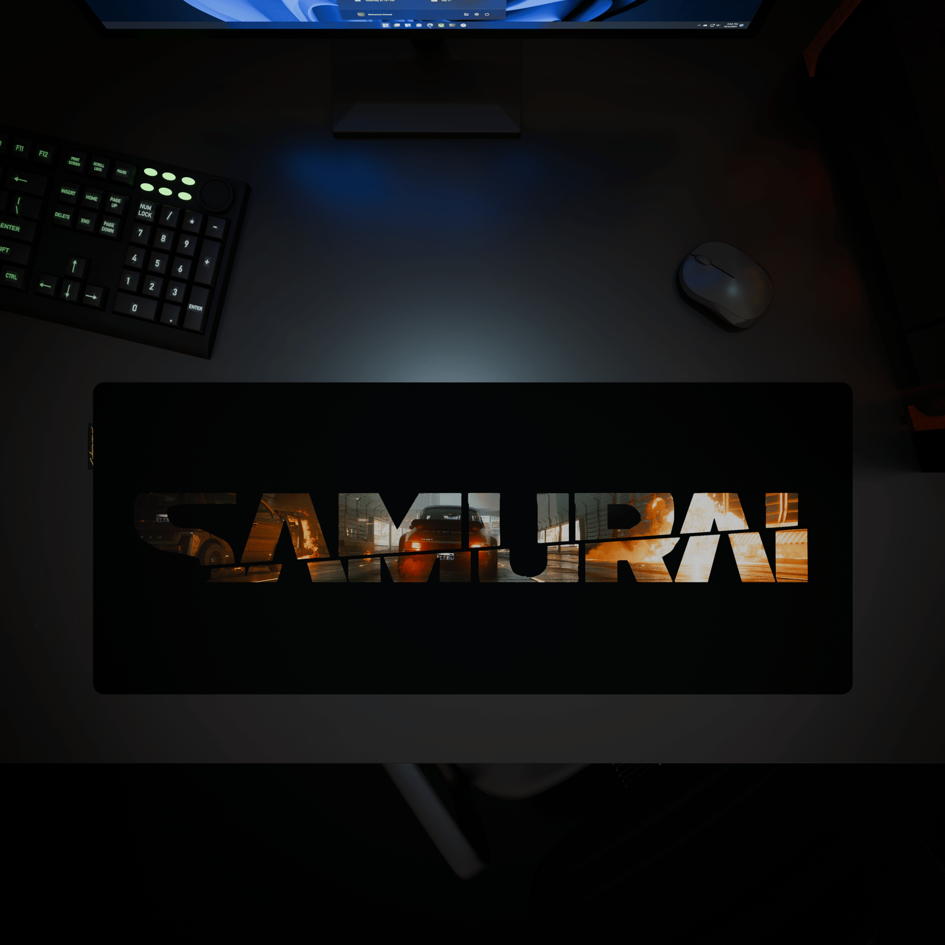 Cyberpunk® 2077 Desk Mat - Johnny Silverhand's Porsche - Longshot Tactical