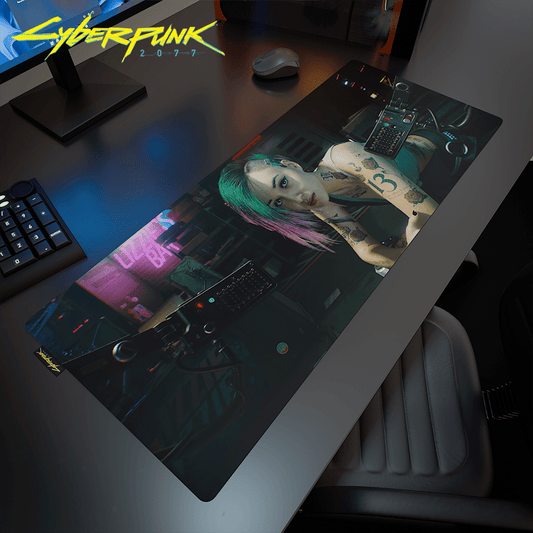 Cyberpunk® 2077 Desk Mat - Judy Alvarez - Longshot Tactical