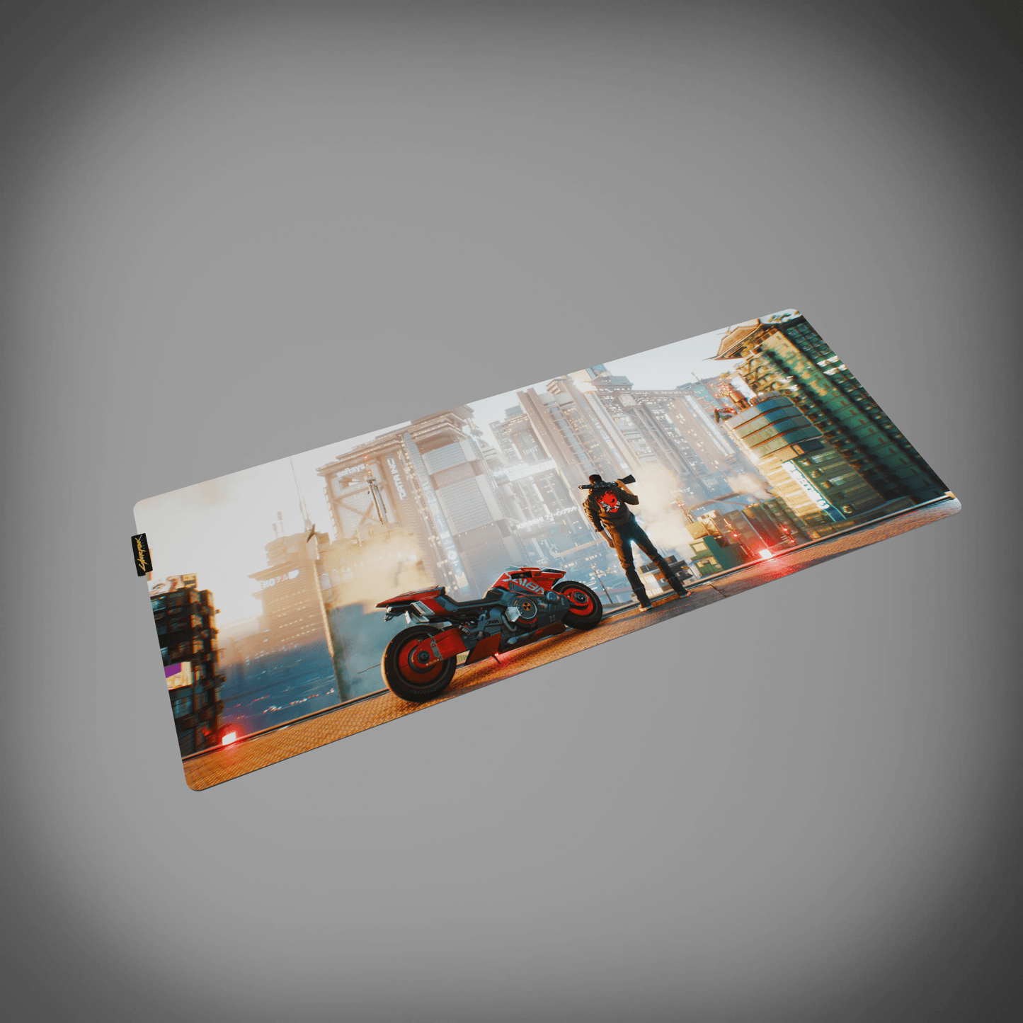 Cyberpunk® 2077 Desk Mat - Night City Views - Longshot Tactical