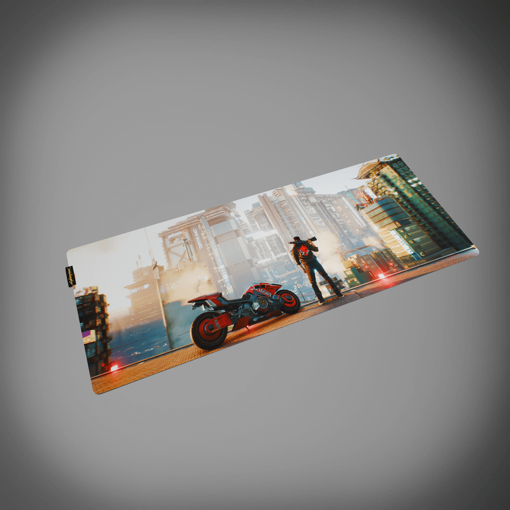 Cyberpunk® 2077 Desk Mat - Night City Views - Longshot Tactical