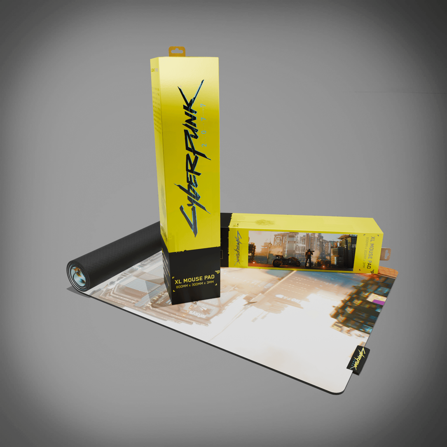 Cyberpunk® 2077 Desk Mat - Night City Views - Longshot Tactical