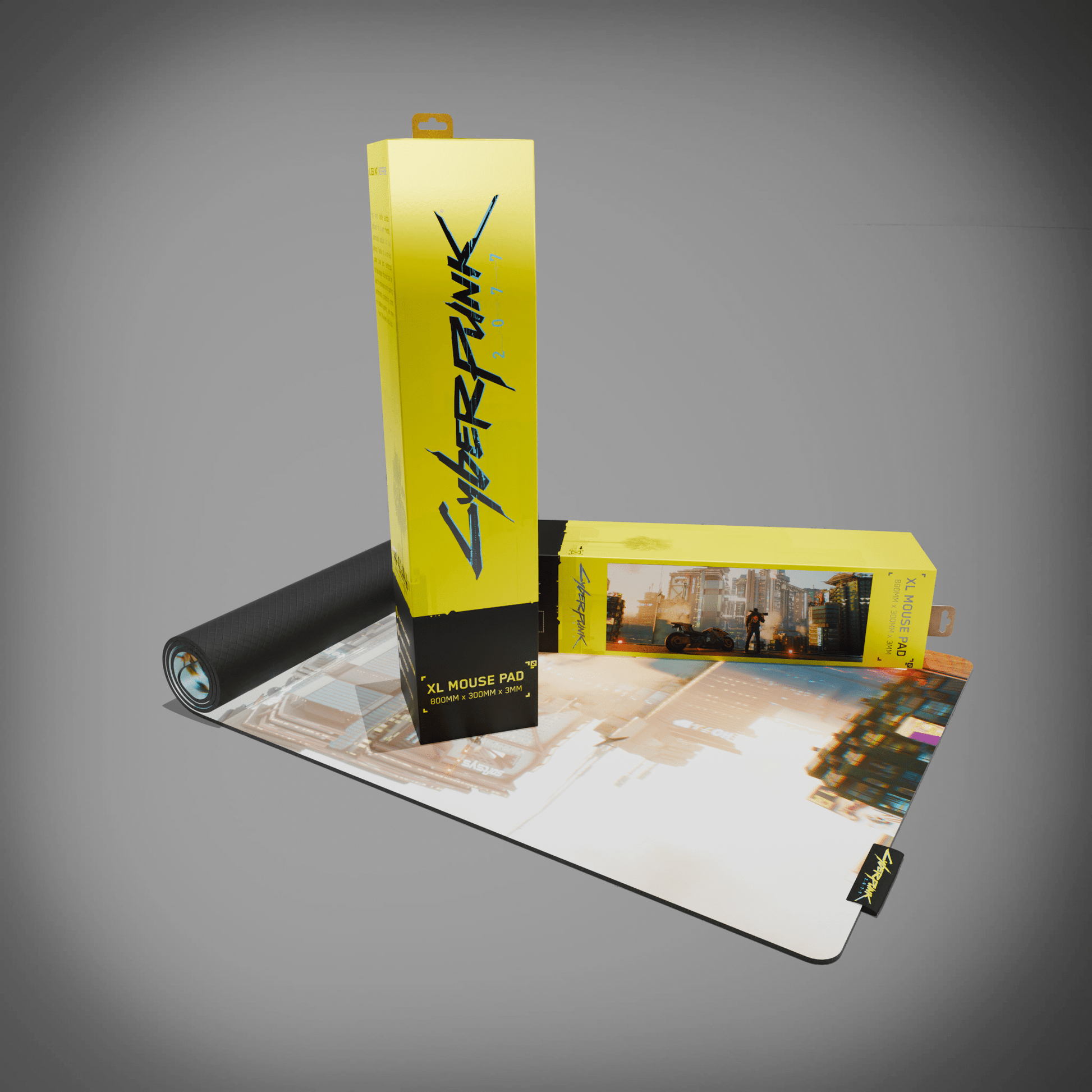 Cyberpunk® 2077 Desk Mat - Night City Views - Longshot Tactical