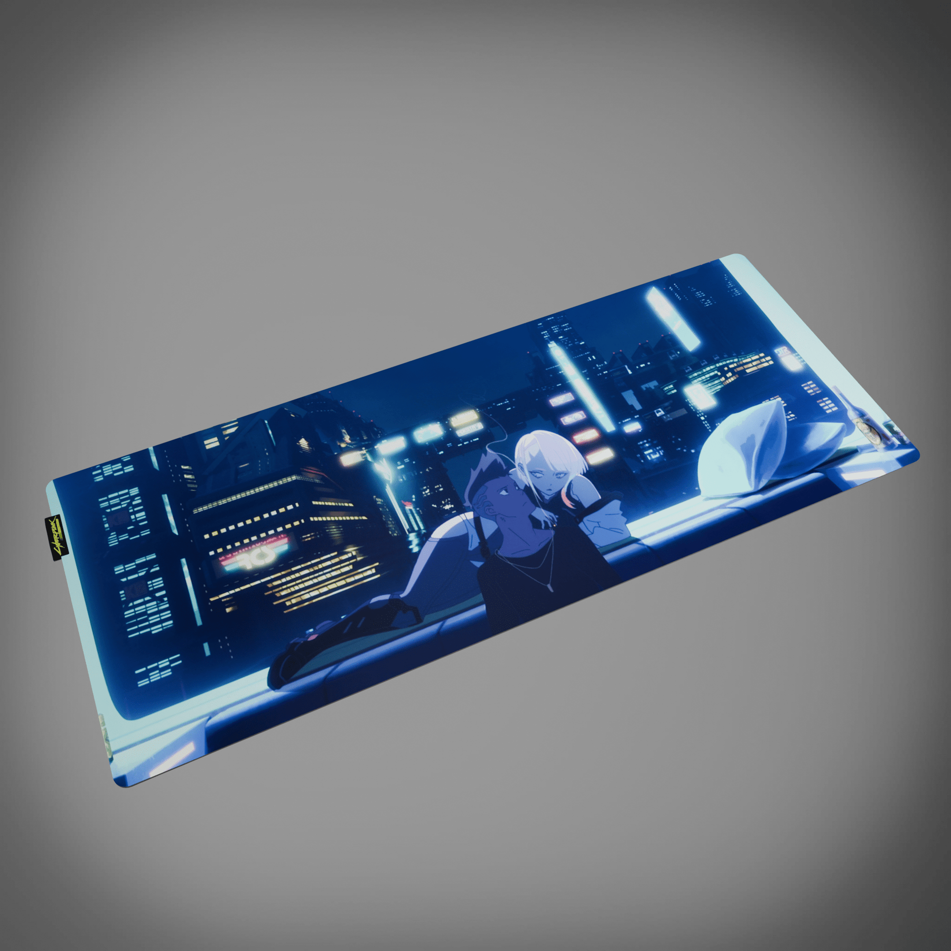 Cyberpunk® Edgerunners Desk Mat - David & Lucy - Longshot Tactical