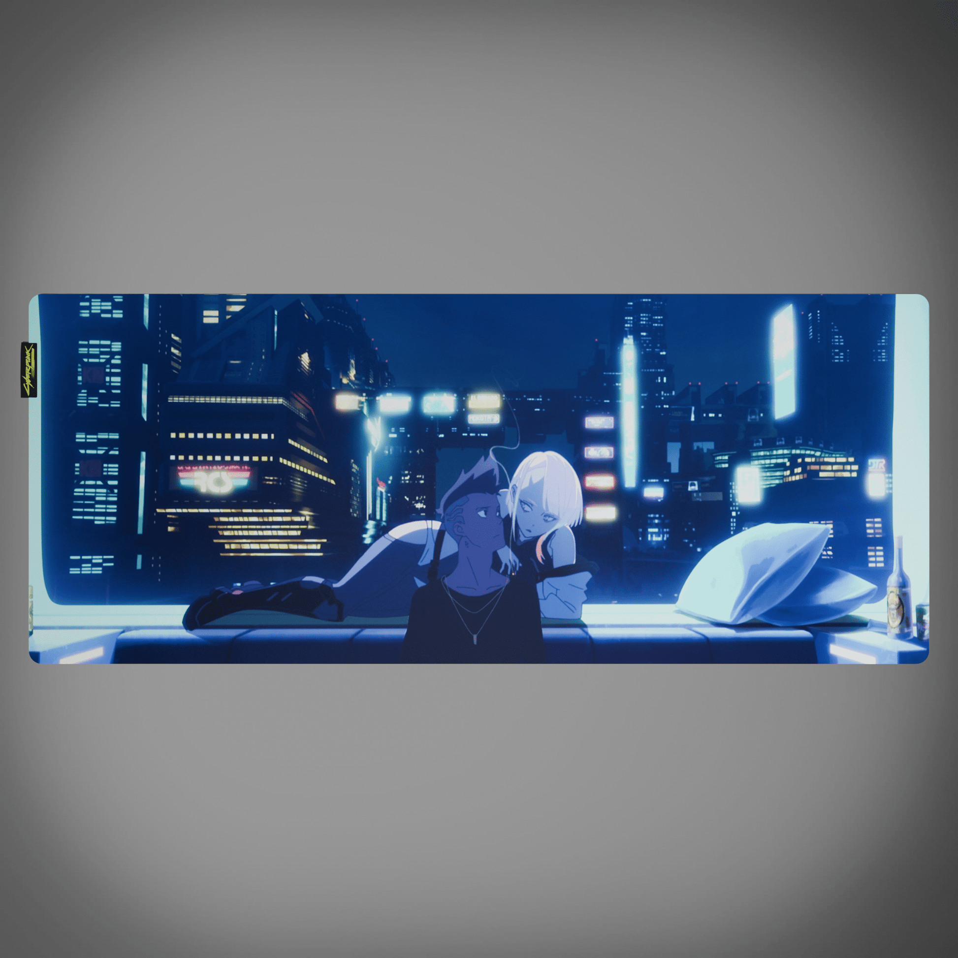 Cyberpunk® Edgerunners Desk Mat - David & Lucy - Longshot Tactical
