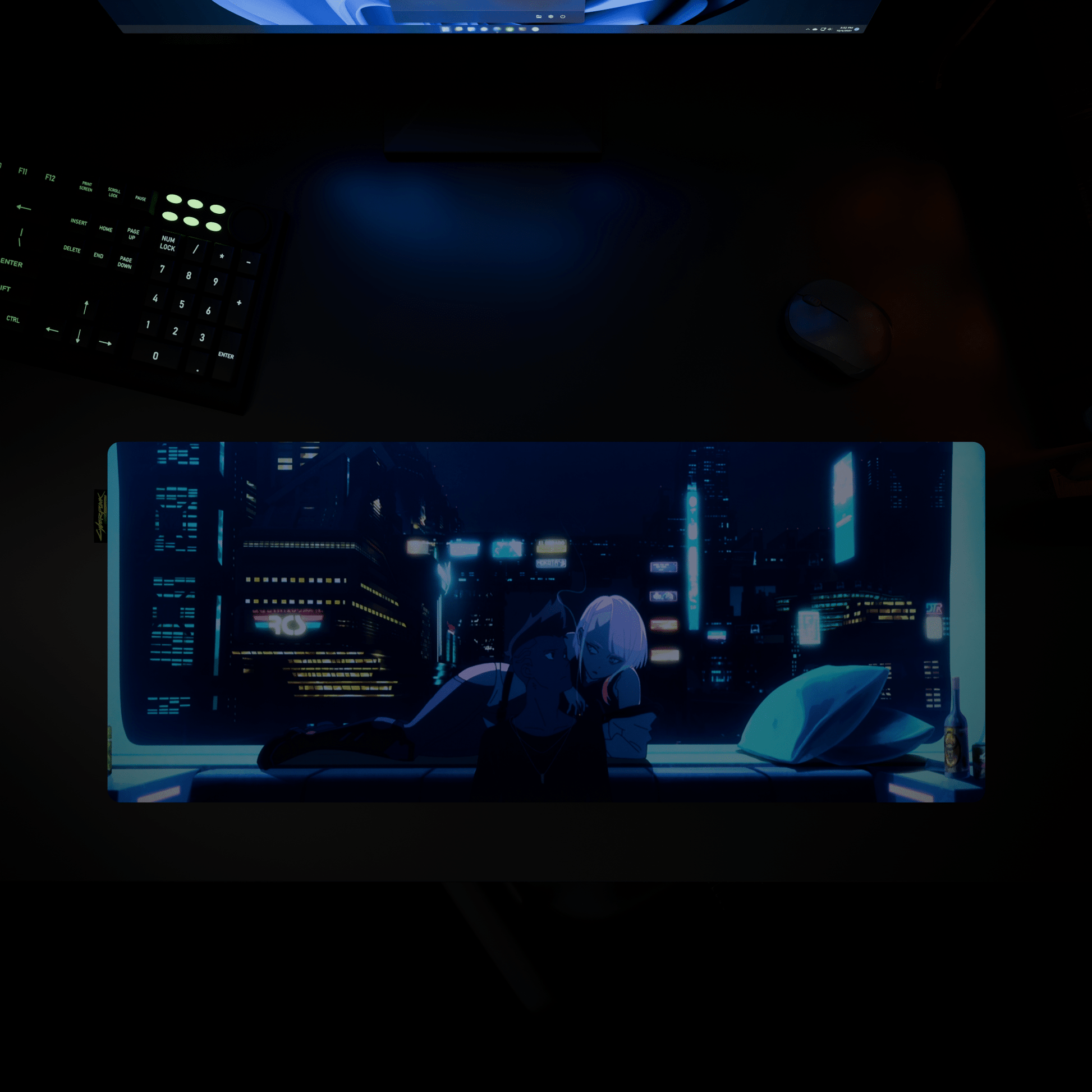 Cyberpunk® Edgerunners Desk Mat - David & Lucy - Longshot Tactical