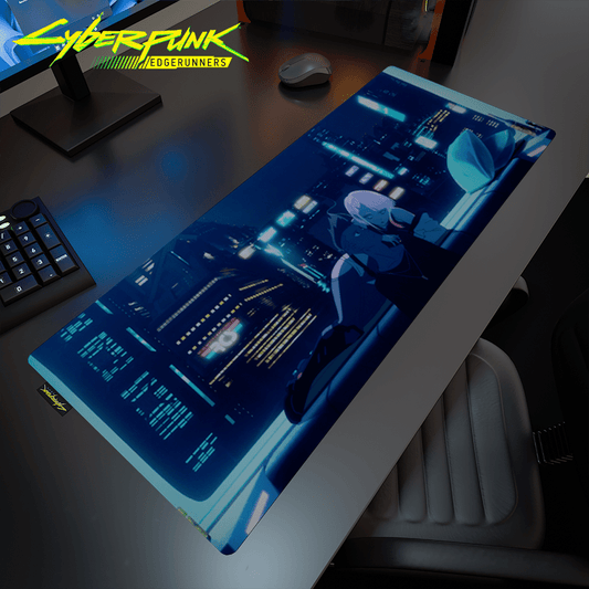 Cyberpunk® Edgerunners Desk Mat - David & Lucy - Longshot Tactical