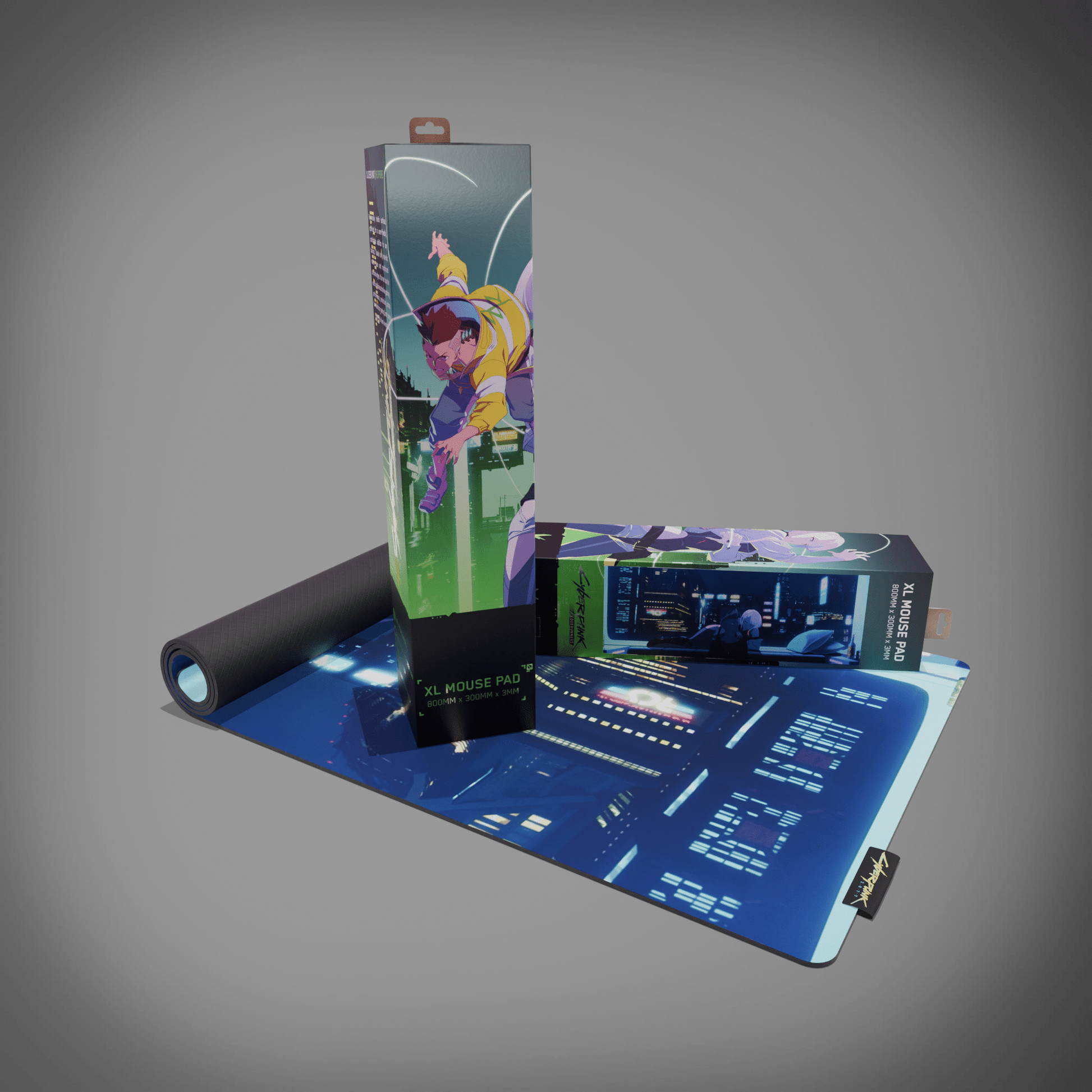 Cyberpunk® Edgerunners Desk Mat - David & Lucy - Longshot Tactical
