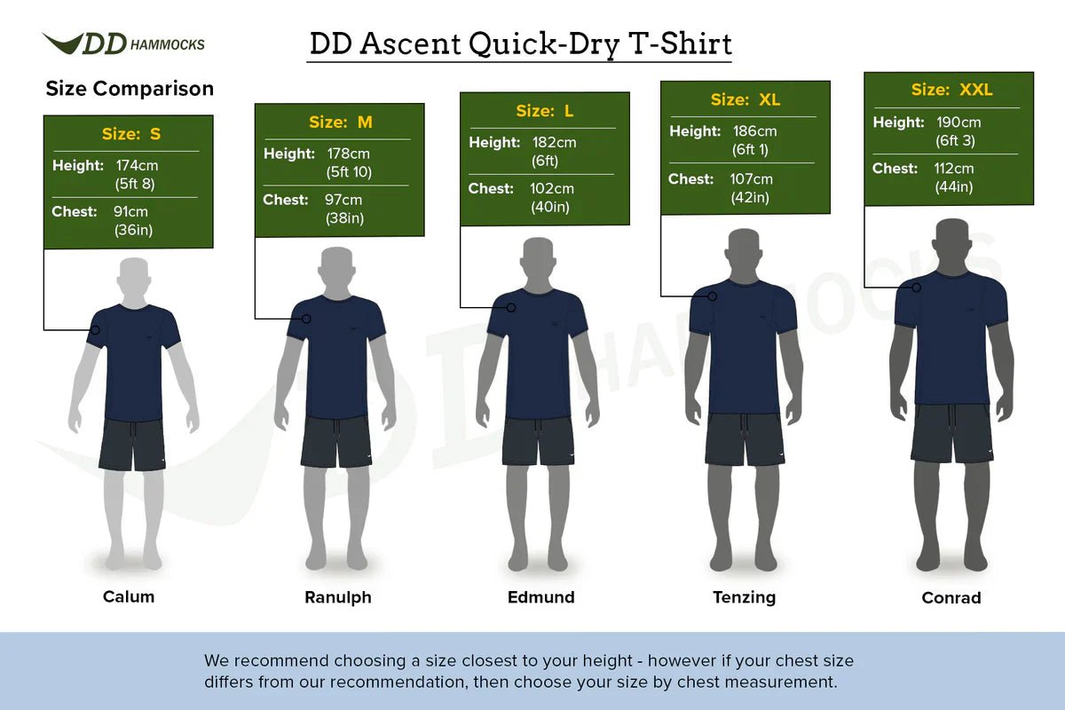 DD Hammocks Ascent Quick - Dry T-shirt - Atlantic Blue - Longshot Tactical