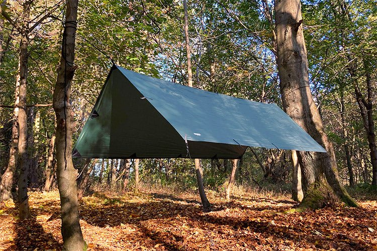DD Hammocks DD Tarp M - 3.5m x 2.4m (Olive / Coyote) - Longshot Tactical