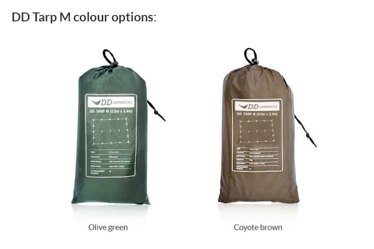 DD Hammocks DD Tarp M - 3.5m x 2.4m (Olive / Coyote) - Longshot Tactical