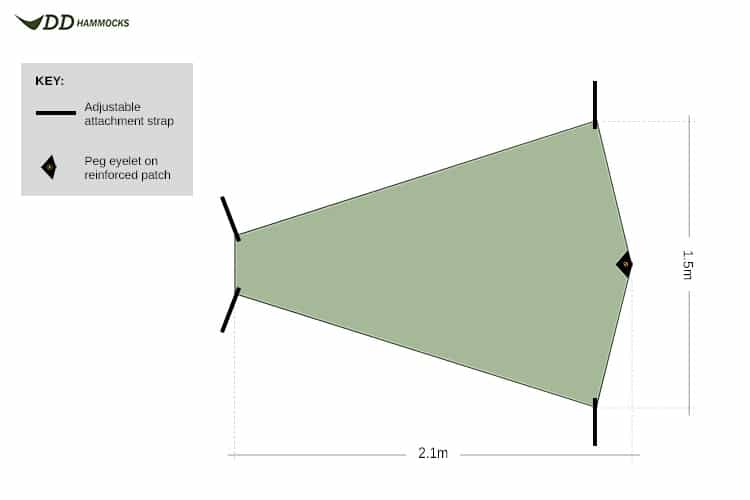 DD Hammocks SuperLight - Bikepacker Groundsheet - Longshot Tactical