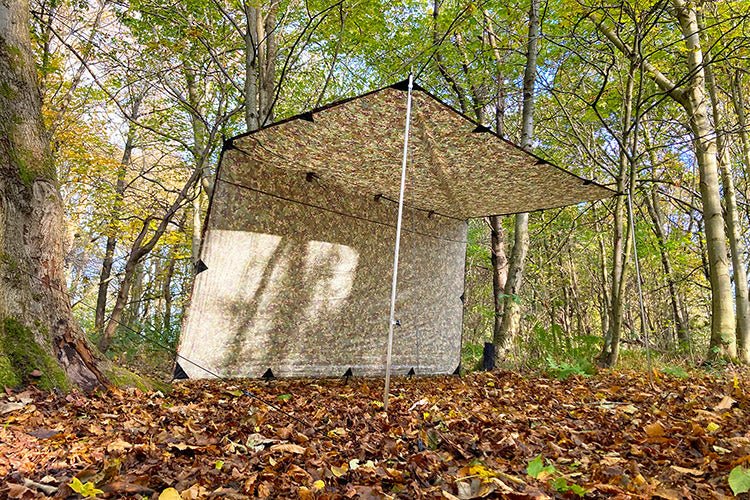 DD Large Camo Tarp 3.5m x 3.5m - Longshot Tactical