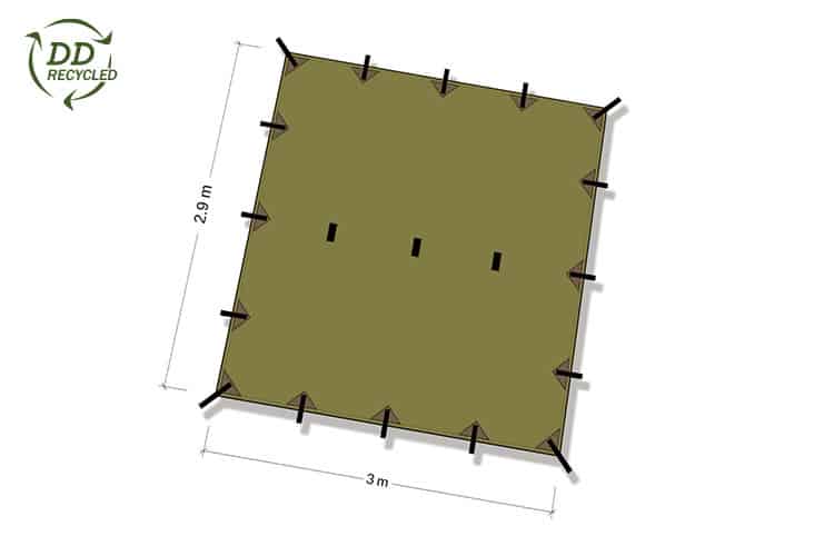 DD Recycled Tarp 3 - Longshot Tactical