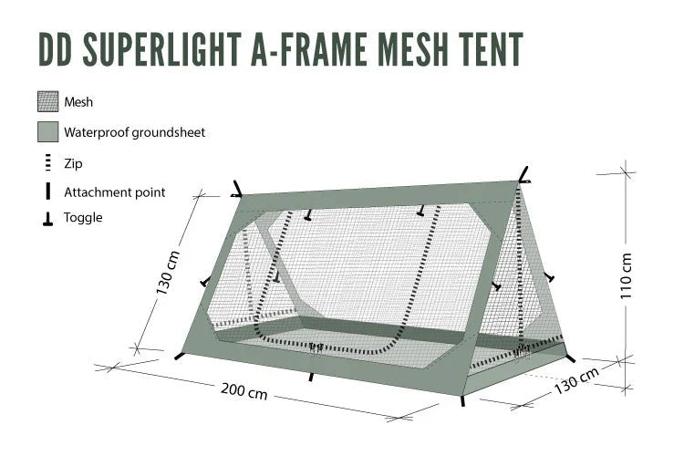 DD Superlight A - Frame Mesh Tent - Longshot Tactical