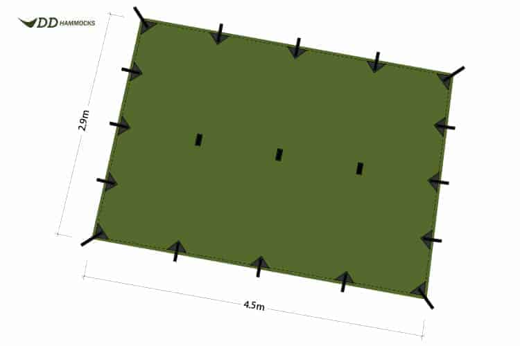 DD SuperLight - Tarp XL - Olive Green - Longshot Tactical