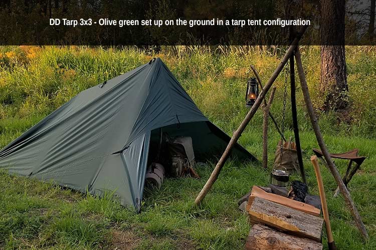DD Tarp 3x3 (Various Colours) - Longshot Tactical
