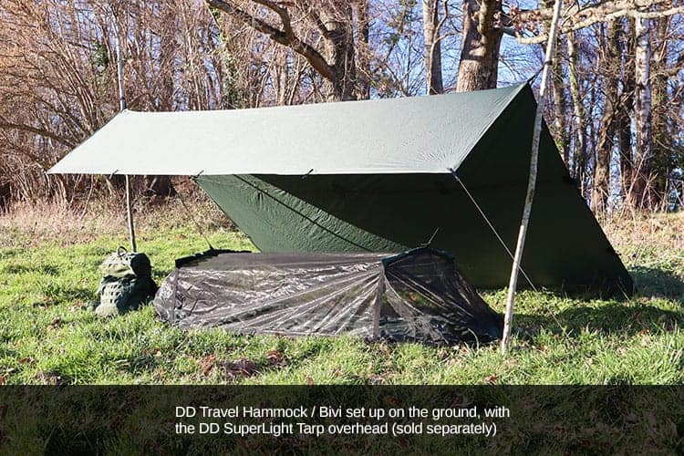 DD Travel Hammock / Bivi Coyote Brown - Longshot Tactical