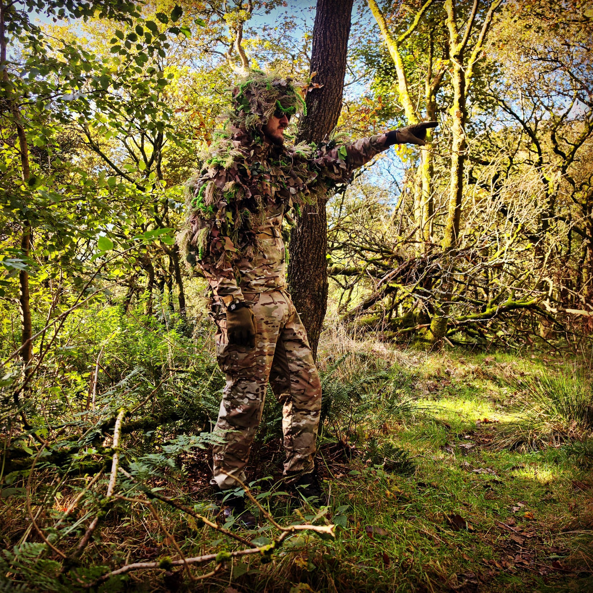 Deadground Revenant S/S | Full-Length Hybrid Ghillie Cape - Longshot Tactical