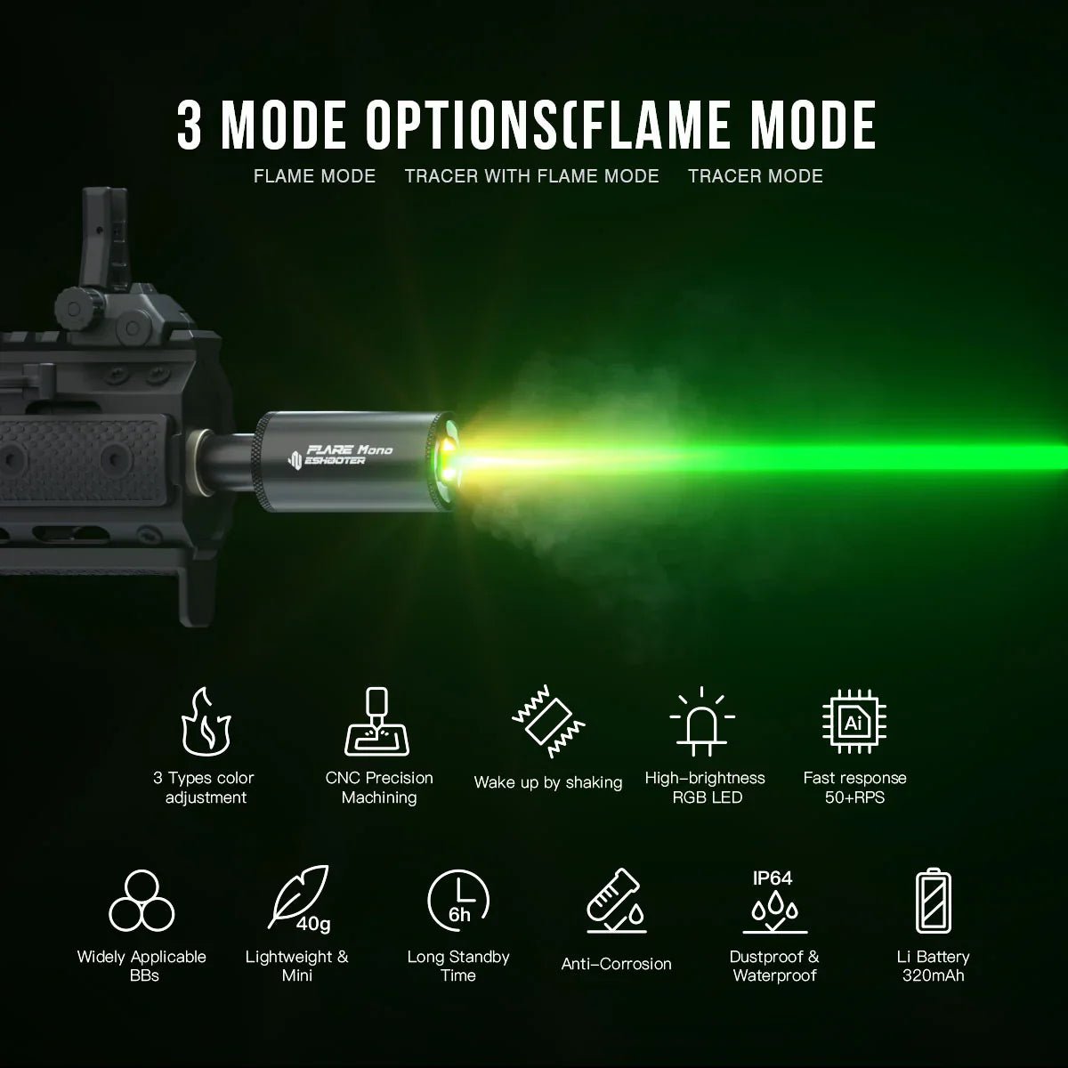 E - Shooter Flare Mono Tracer Unit - Longshot Tactical