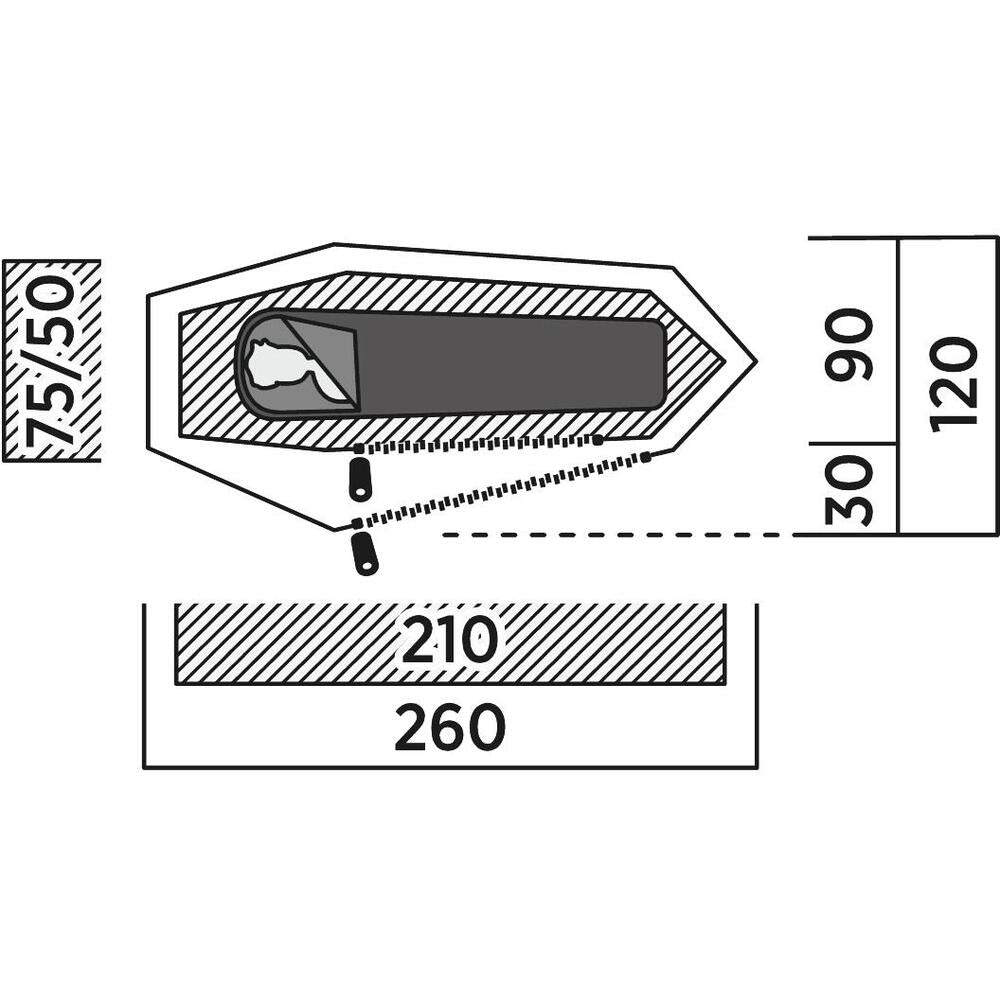Easy Camp Geminga 100 Compact 1 man tent - Longshot Tactical