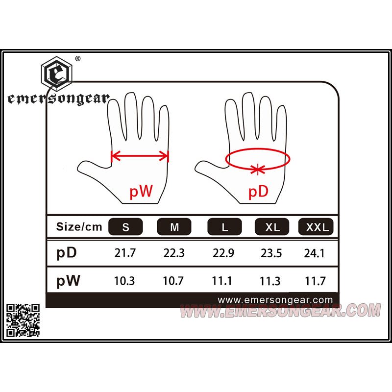 Emerson Gear Warfighter Gloves (Black) - Longshot Tactical