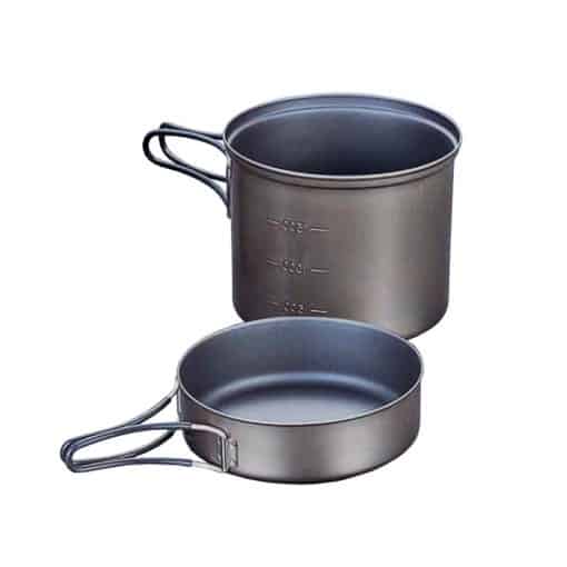EVERNEW Titanium NS Deep Pot and pan 900ML + 250ML - Longshot Tactical