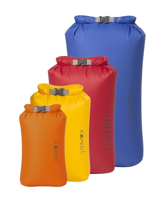 Exped Fold Dry Bag Bright 4pk Bright colours - Longshot Tactical