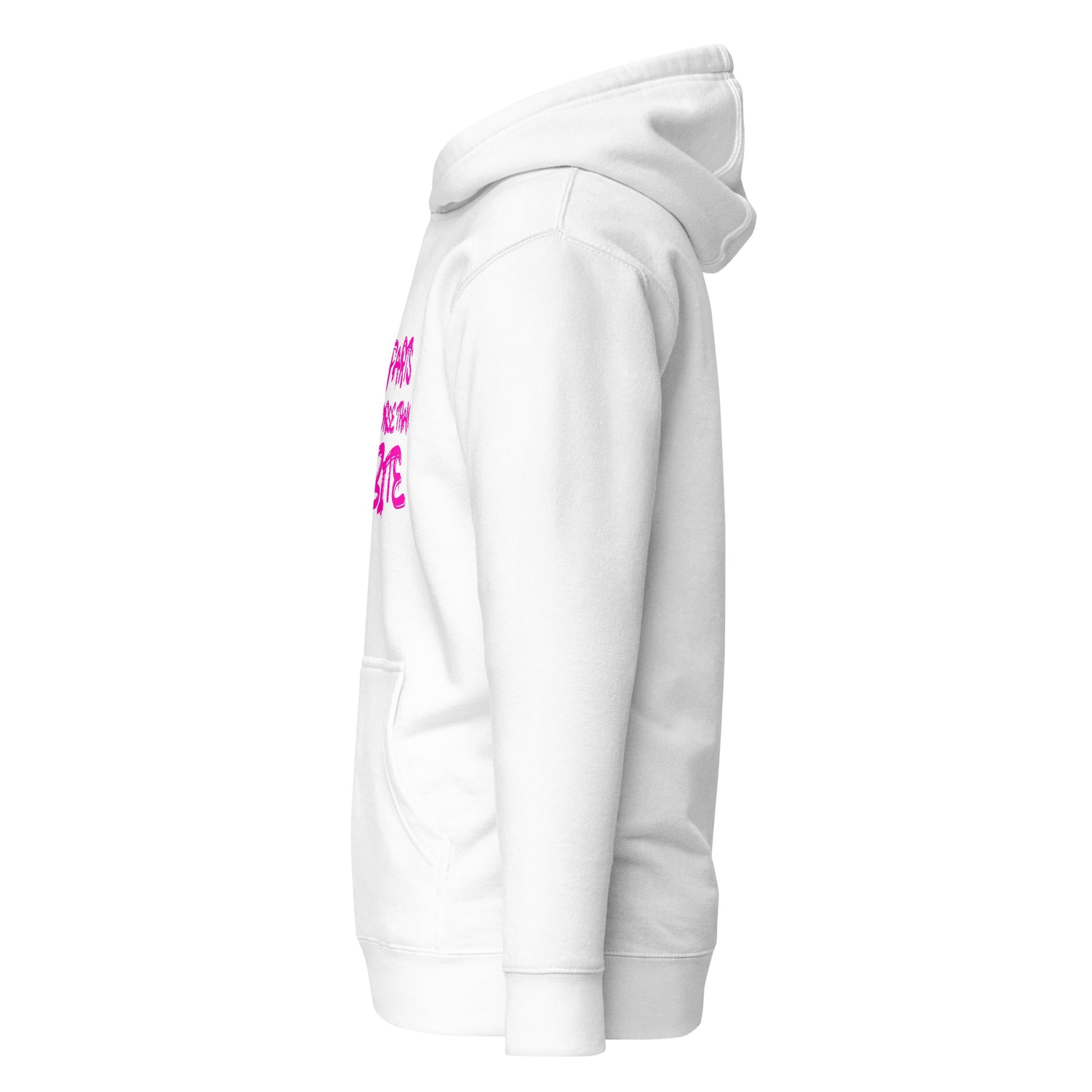 Farts worse than bite Hoodie pink logo - Longshot Tactical