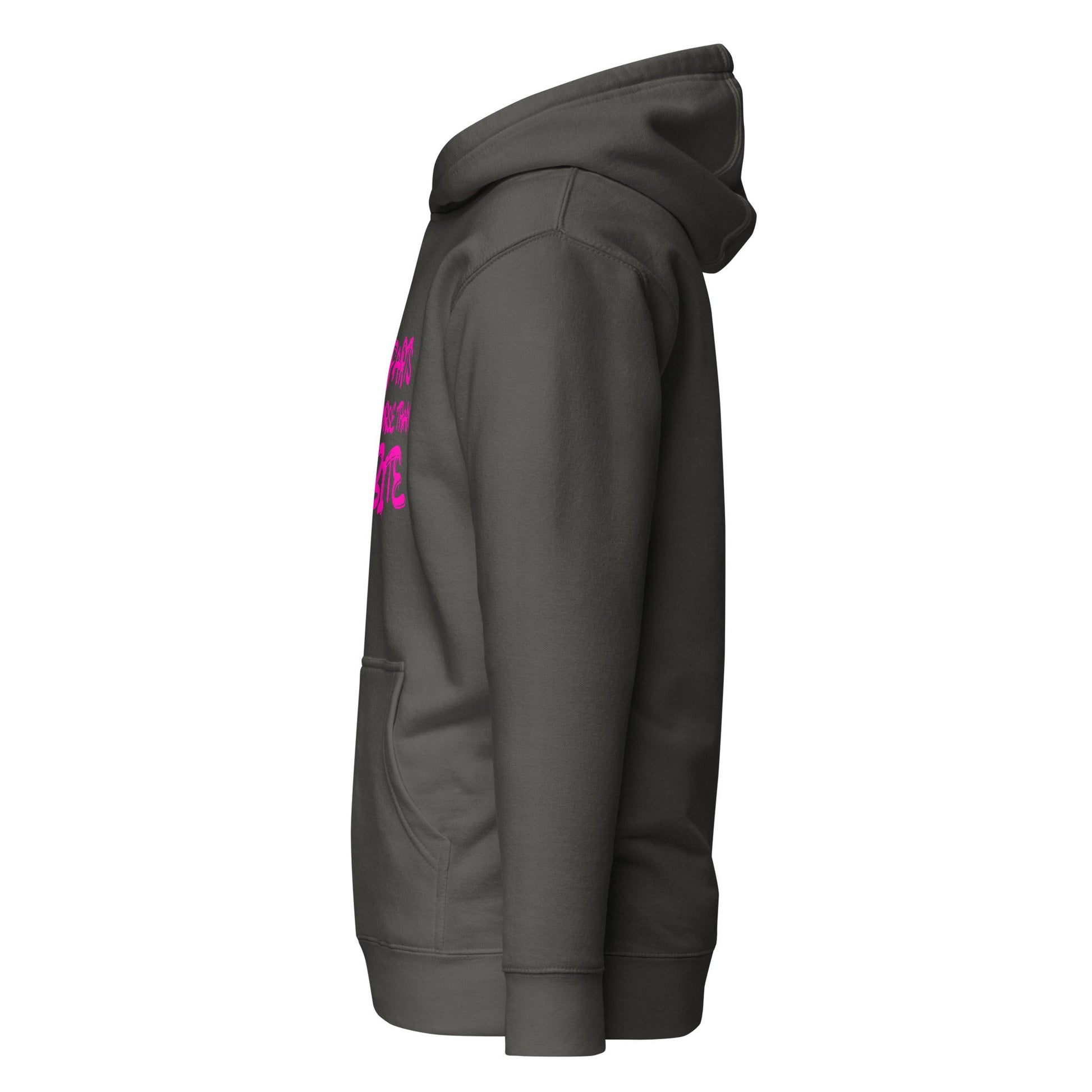 Farts worse than bite Hoodie pink logo - Longshot Tactical